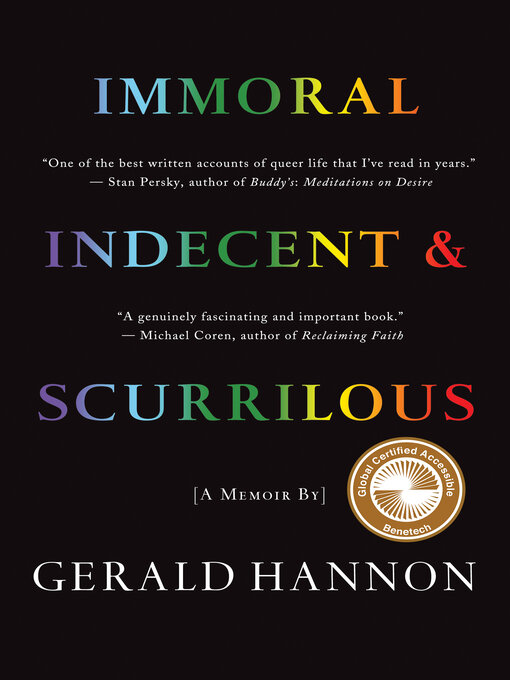 Title details for Immoral, Indecent, and Scurrilous by Gerald Hannon - Available